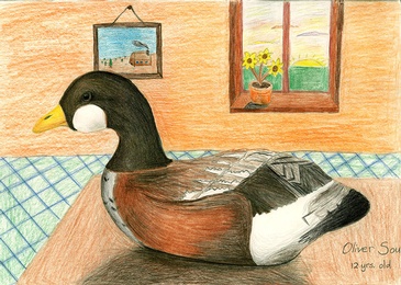 Sitting goose